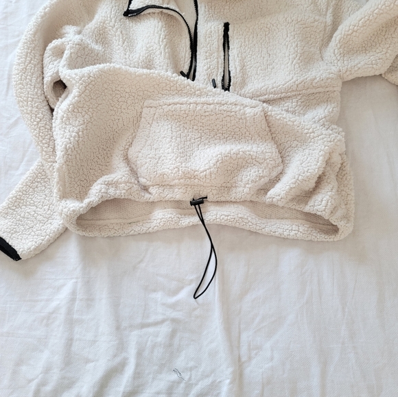 DONATED No Boundaries White Fleece Quarter Zip Shirt - Picture 4 of 8